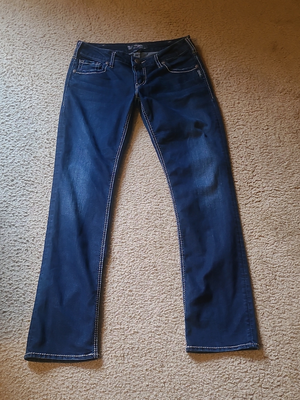 Silver "BERKLEY" Dark Wash Jeans, Sz 30x32